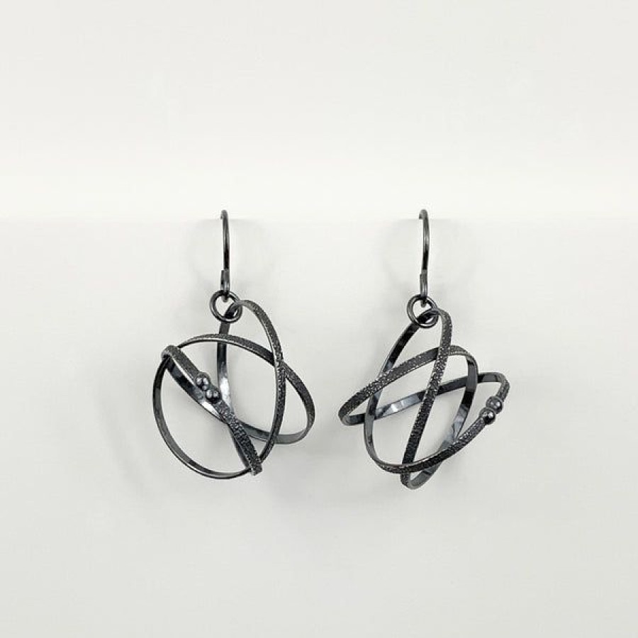 Jewelry K Maley Jewelry | Oxidized Sterling Mobius Earrings