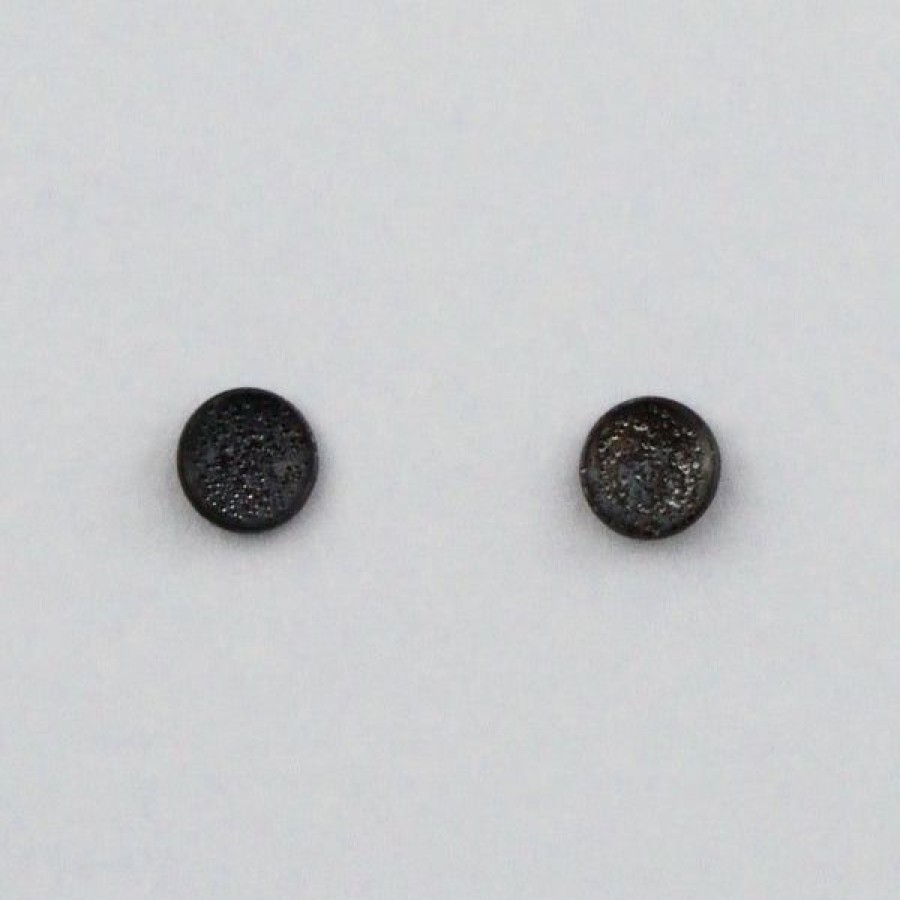 Jewelry Christina Kober | Oxidized Medium Diamond Dusted Studs