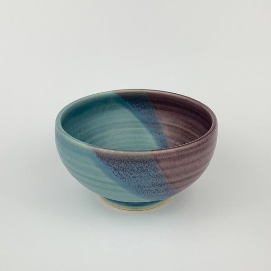 Pottery One Acre Ceramics | Ice Cream Bowl, Blue/Purple