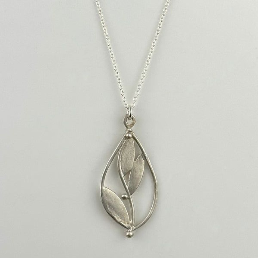 Jewelry Julia Britell | Petite Floral Teardrop Necklace