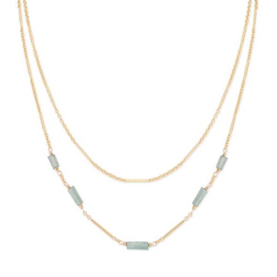 Jewelry Kate Winternitz | Double Strand Blue Tourmaline Necklace