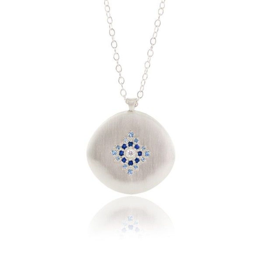 Jewelry Adel Chefridi | Starlight Pendant Aquamarine & Sapphire