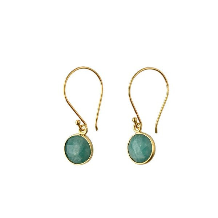 Jewelry Hoadley Gallery | Amazonite Bezel Earrings