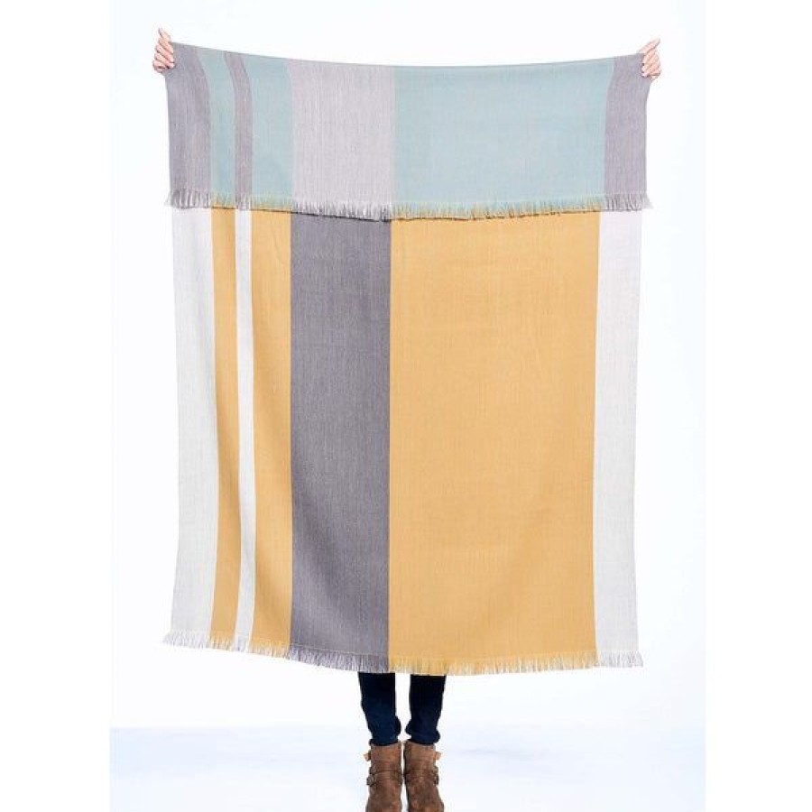 Housewares Shupaca | Alpaca/Acrylic Throw - Mustard Weed