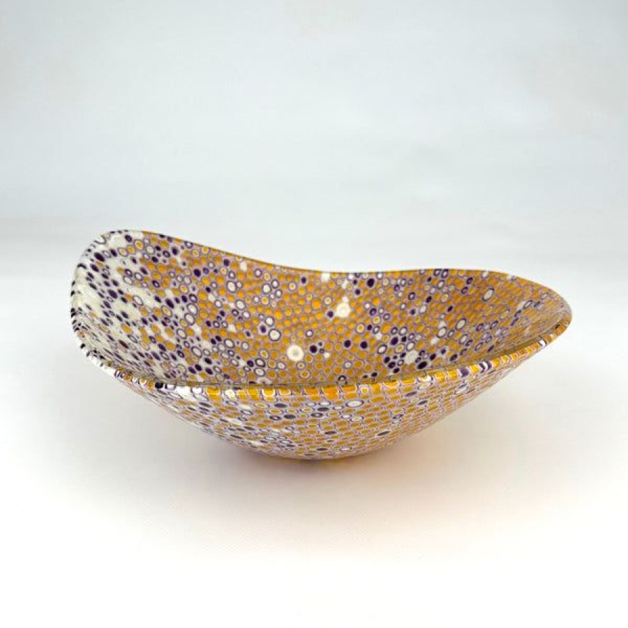 Fine Art Enszo Studios | Marigold And Violet Bowl