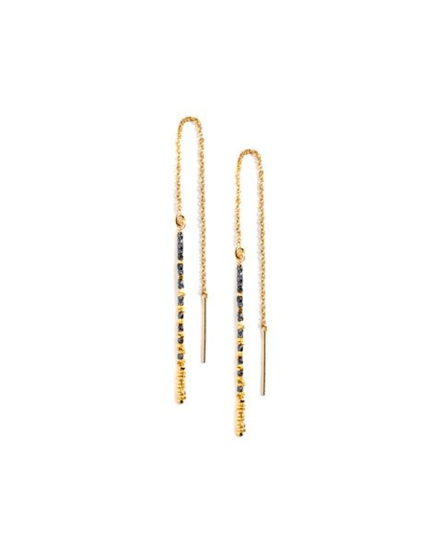 Jewelry Kate Winternitz | Mixed Metal Threader Earrings