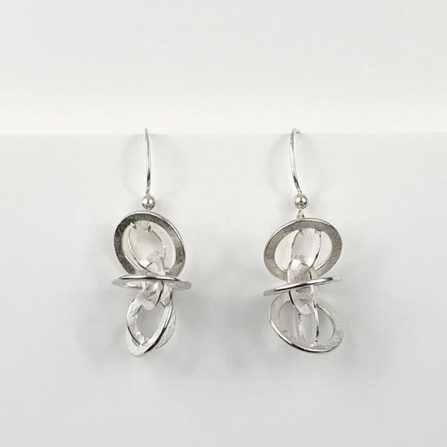 Jewelry Loeber u0026 Look | Sterling Silver 3 Orbit Earrings