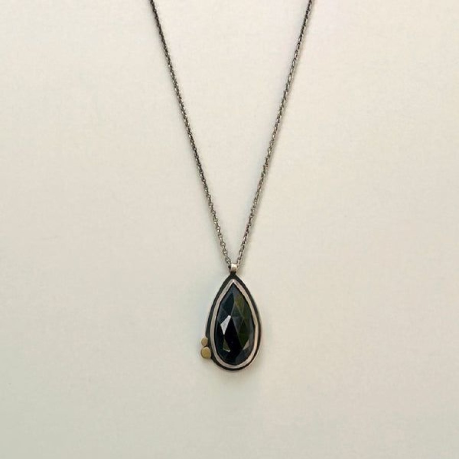 Jewelry Khalsa, Ananda | Teardrop Hematite Necklace