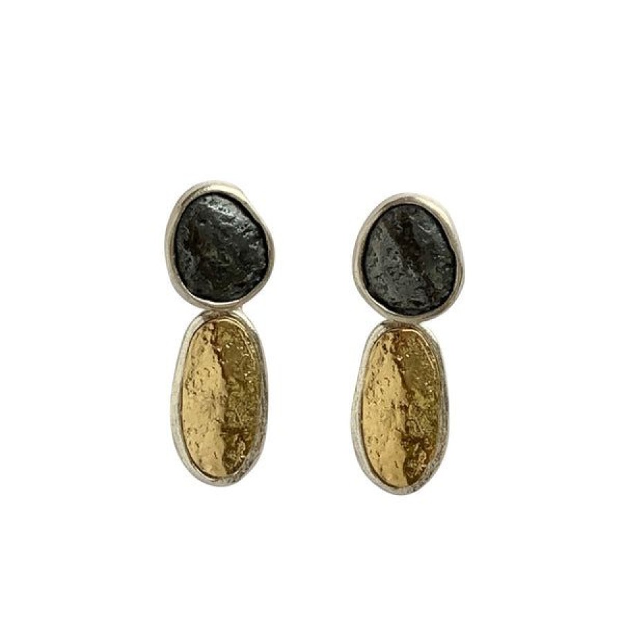 Jewelry Saphirim Rahav | Mixed Metal Earrings