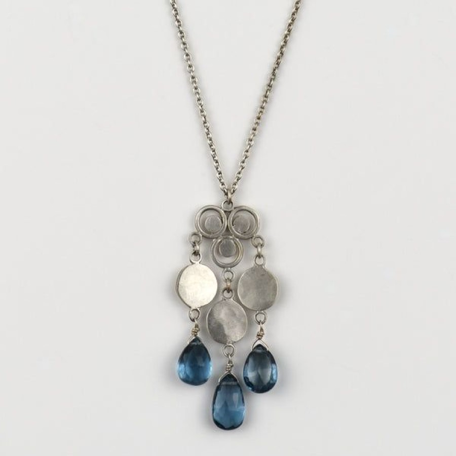 Jewelry Khalsa, Ananda | Charm Necklace With London Blue Topaz