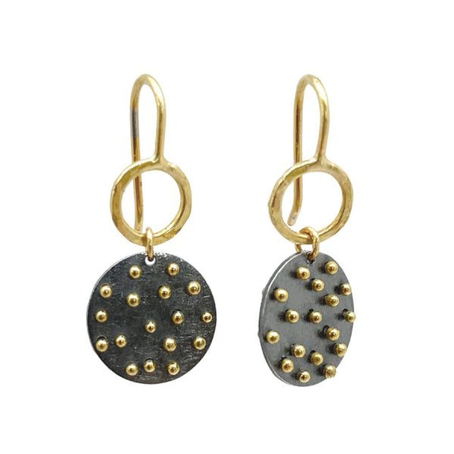 Jewelry Hoadley Gallery | Double Moon Earrings Oxs 18K Gold