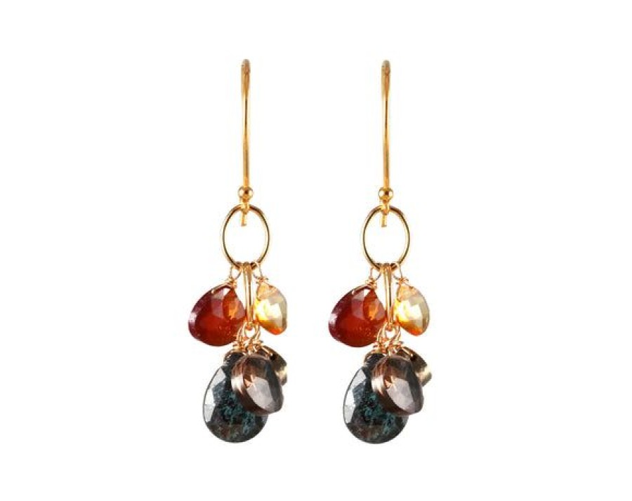 Jewelry Alicia Van Fleteren | Mixed Stones Cluster Earrings