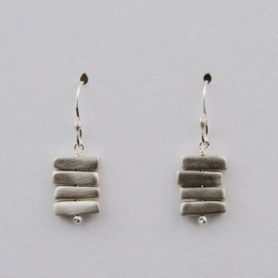 Jewelry Philippa Roberts | Four Bars Silver Earrings