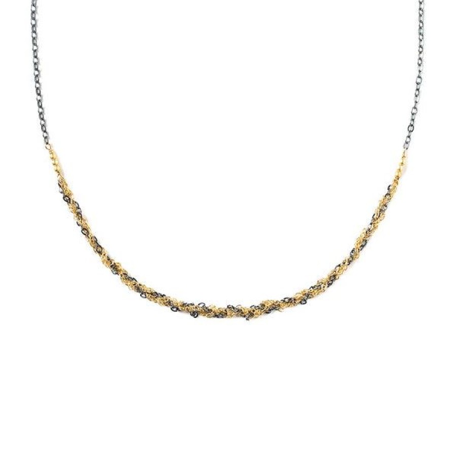 Jewelry Kate Winternitz | Mixed Metal Braided Chain Necklace