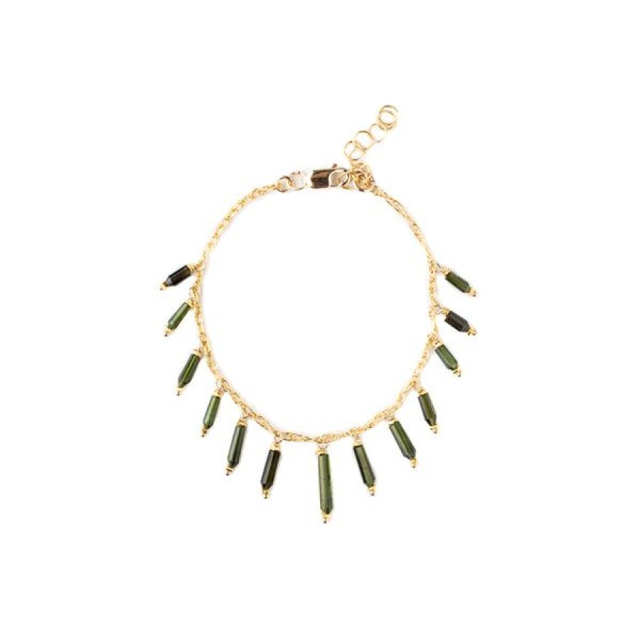 Jewelry Kate Winternitz | Tourmaline Gold Fill Bracelet