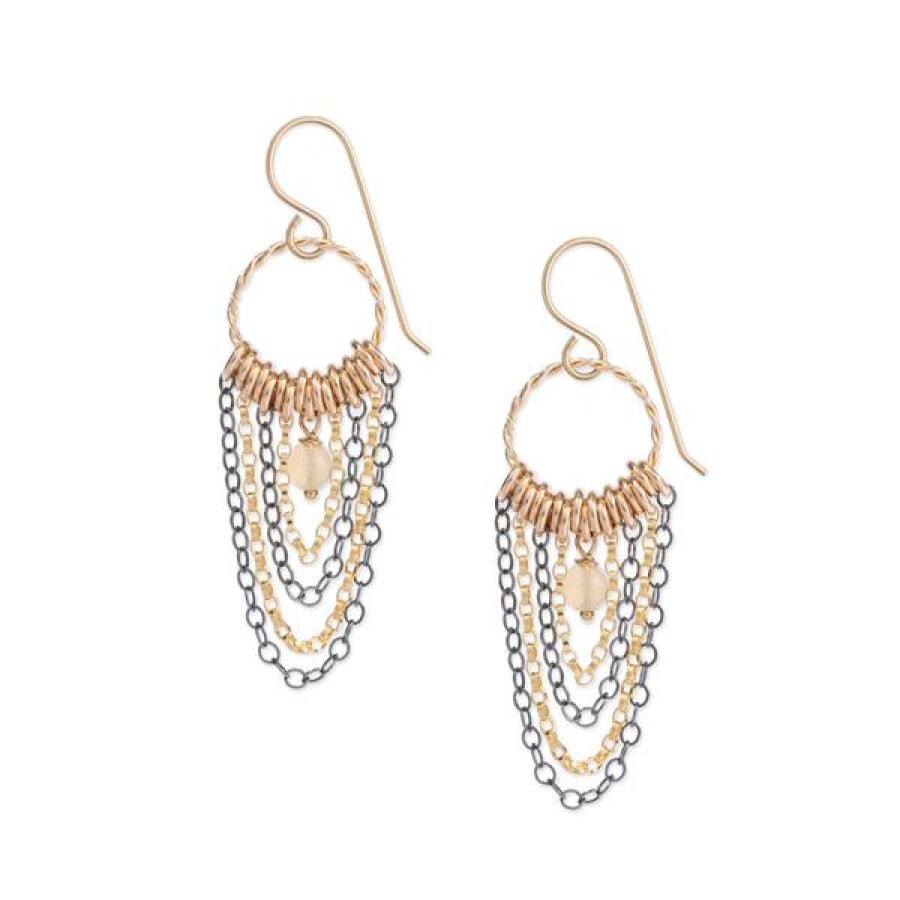 Jewelry Kate Winternitz | Mixed Metal Drape Earrings