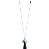 Jewelry Hoadley Gallery | Lapis Pendant With Turquoise And Pearl